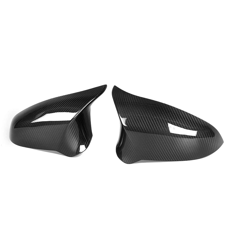 Pre Pegged Dry Carbon Fibre Mirror Caps Replacement for BMW M2 F87 / M3 F80 / M4 F82/F83