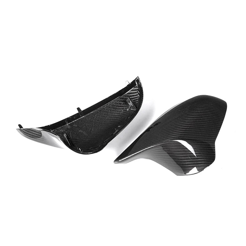 Pre Pegged Dry Carbon Fibre Mirror Caps Replacement for BMW M2 F87 / M3 F80 / M4 F82/F83