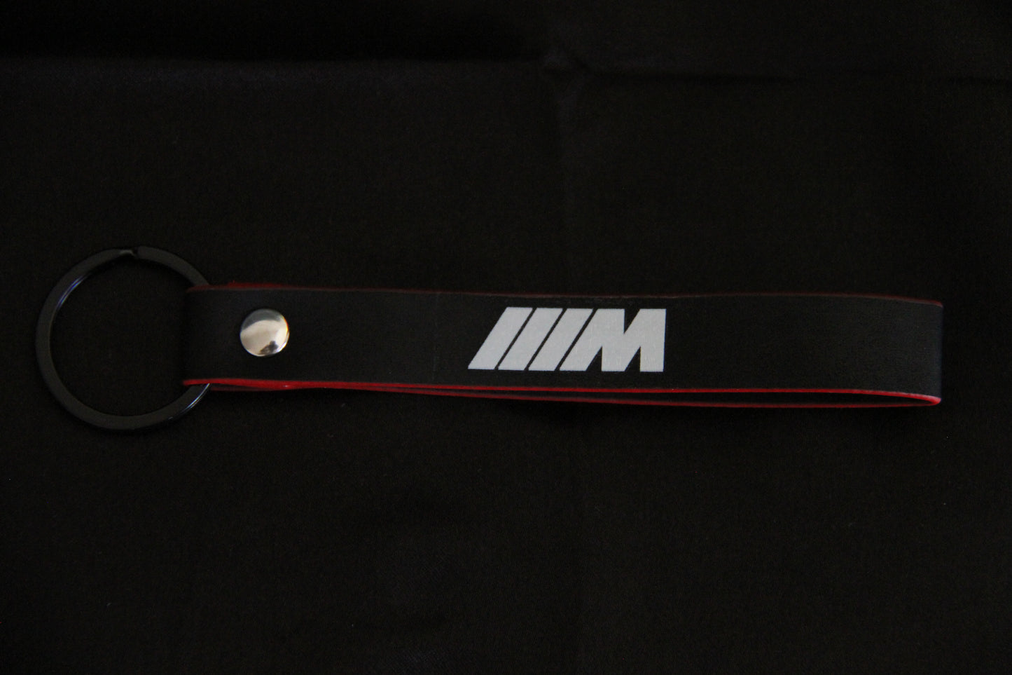 M Performance Style Leather Key Chain