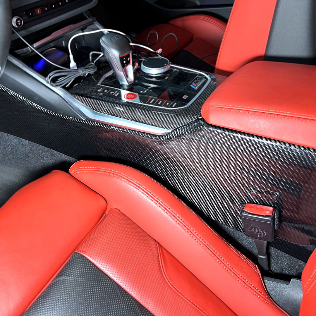 Side Centre Console Carbon Fibre Trim for BMW M3 G80/G81 / M4 G82/G83