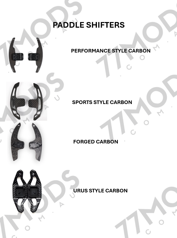 77MODS AUDI RS Style Customizable Carbon Fibre/ Alcantara / LED Steering Wheel