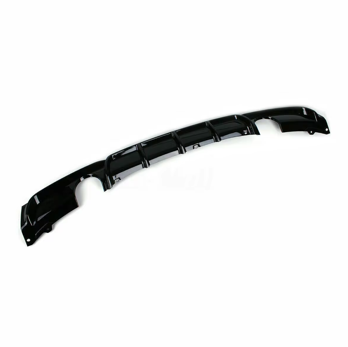 M Performance Style Rear Diffuser in ABS Gloss Black for BMW 3 Series F30 Twin Single Exhaust