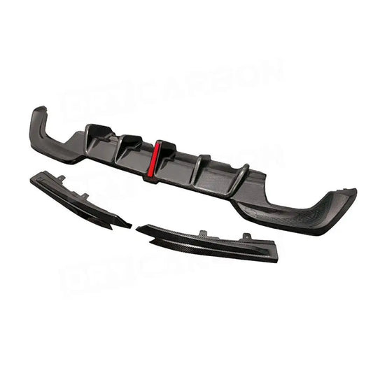 Wet Carbon Fibre Rear Diffuser With Light for BMW 3 Series G20 2019-2022