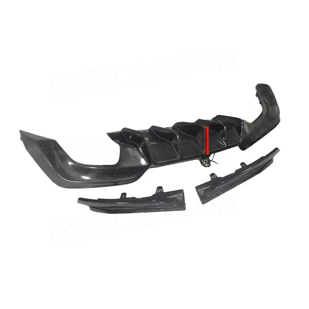 Wet Carbon Fibre Rear Diffuser With Light for BMW 3 Series G20 2019-2022
