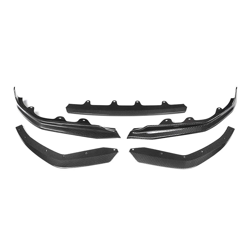 Pre Pegged Dry Carbon Fibre M Performance Style Front Lip for BMW 3 Series G20 Pre LCI 2019-2022