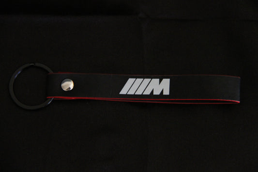 M Performance Style Leather Key Chain