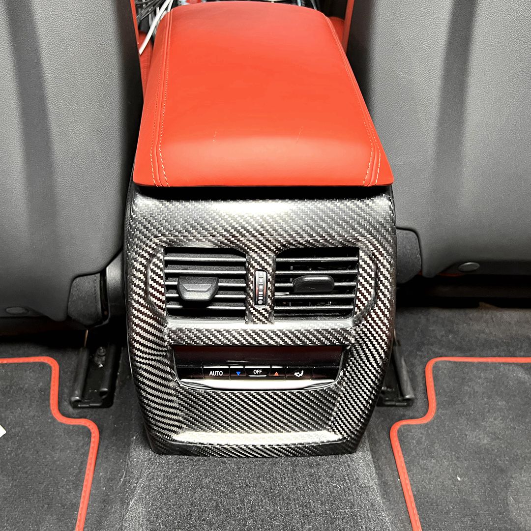 Rear Aircon Dry Carbon Fibre Vent Cover Trim for BMW M3 G80/G81 / M4 G82/G83