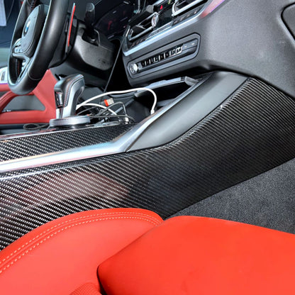 Side Centre Console Carbon Fibre Trim for BMW M3 G80/G81 / M4 G82/G83