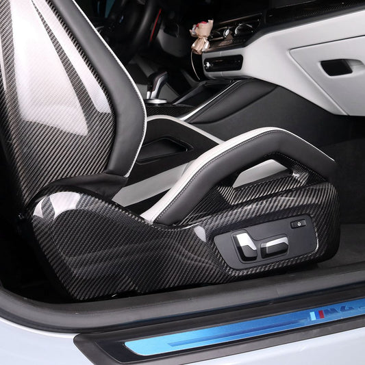 OEM Style Dry Carbon Fibre Side Seat Covers Trim for BMW M3 G80/G81 / M4 G82/G83