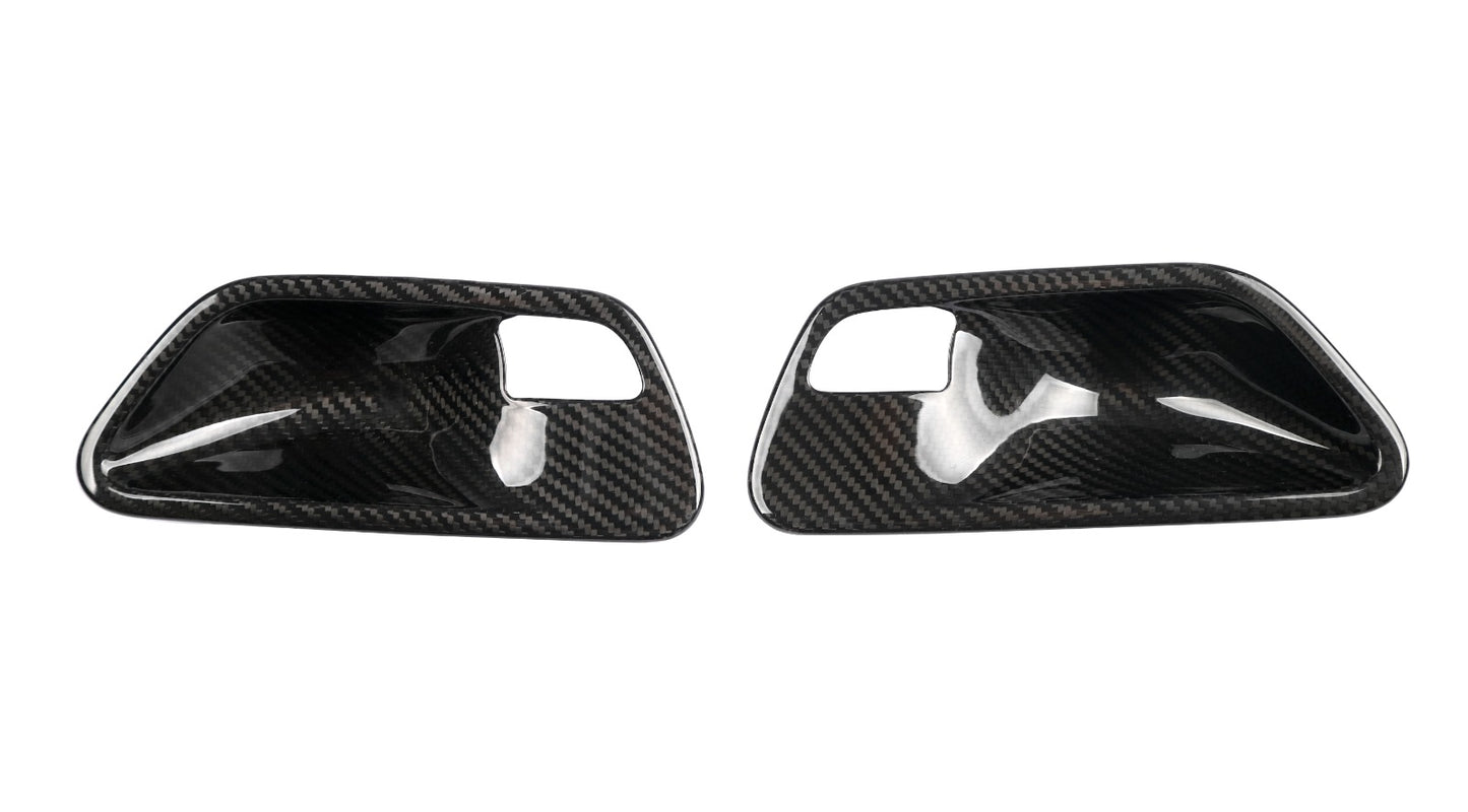 OEM Style Dry Carbon Fibre Made Inner Door Opener Cover Trim for BMW M3 F80 / M4 F82/F83