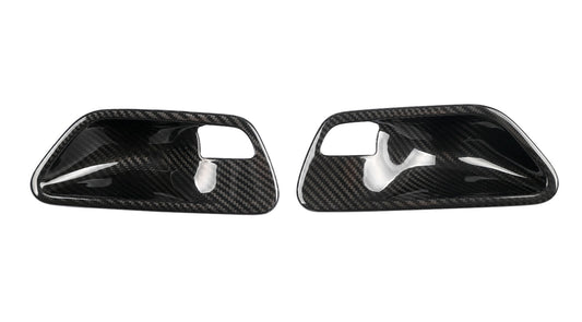OEM Style Dry Carbon Fibre Made Inner Door Opener Cover Trim for BMW M3 F80 / M4 F82/F83