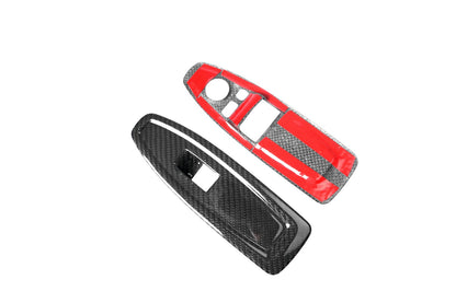 OEM Style Dry Carbon Fibre Inner Door Button Trim Covers for BMW M3 F80 / M4 F82/F83