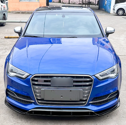 Gloss Black Front Lip for AUDI A Series / S Series 2013-2016 Pre Face Lift