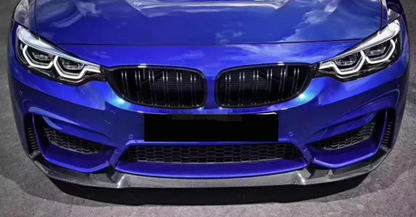 Pre Pegged Dry Carbon Fibre CS Style Front Lip for BMW M3 F80 / M4 F82/F83