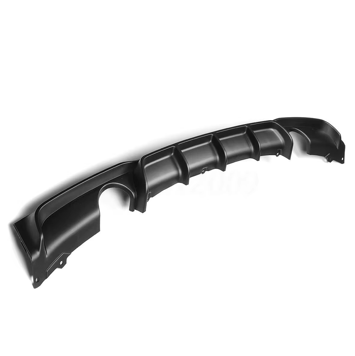 M Performance Style Rear Diffuser in ABS Gloss Black for BMW 3 Series F30 Twin Single Exhaust