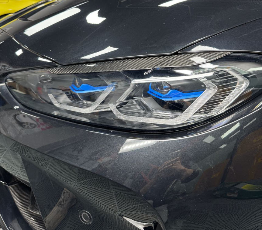 M Performance Style Dry Carbon Fibre Eyebrows Trim for BMW M3 G80/G81 / M4 G82/G83